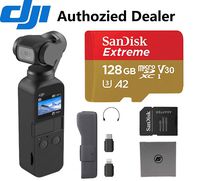 OSMO Pocket - 4K/60FPS Handheld 3-Axis Action Camera with128 GB Extreme microSD Card