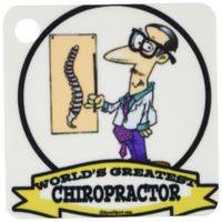 3dRose Funny Worlds Greatest Chiropractor Occupation Job Cartoon - Key Chains, 2.25 x 4.5 inches, set of 4 (kc_103037_2)