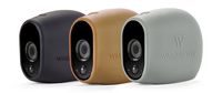 3 x Silicone Skins Compatible with Arlo HD Smart Security - 100% Wire-Free Cameras - by Wasserstein (Black/Brown/Grey)