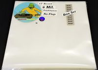 10 Small Box Set Outer Sleeves Covers Boxset with 1-3 LP Vinyl Record Albums 4mil Plastic No Flap (+1 Free dj Magnet)