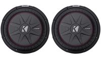 (2) Kicker 43CWRT121 COMPRT12 12" 2000 Watt Car Audio Subwoofers Subs CWRT12-1