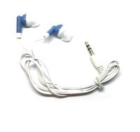 TFD Supplies Wholesale Bulk Hard Shell Plastic Carrying Storage Case Earbuds Headphones 50 Pack for iPhone, Android, MP3 Player - Blue