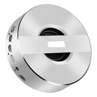 Erholi A5 Wireless Bluetooth Speaker Mobile Phone Mini Audio Card Car Subwoofer Speaker Computer Speakers (Silver)