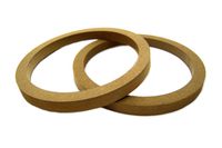 2 MDF SPEAKER RING SPACER 10 INCH WOOD 3/4 THICK FIBERGLASS AUDIO BOX ENCLOSURE