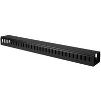 StarTech.com Vertical Cable Organizer with Finger Ducts - Vertical Cable Management Panel - Rack-Mount Cable Raceway - 0U - 3 ft. (CMVER20UF)