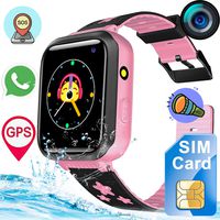 [Latest 2019] Kids Smart Watch, GPS Tracker | Two Way Calling with SIM Card Included | SOS Function and HD Camera | Phone Watch for Kids Boys Girls | Indoor or Outdoor | Birthday Christmas Gifts