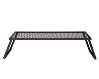 AmazonBasics Extra Large Portable Folding Camping Grill Grate - 40 x 18 x 9 Inches, Black Steel