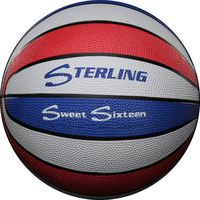 Sterling Red/White/Blue 16 Panel Official Size 7 Rubber Basketball