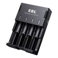 EBL iQucik Battery Charger for Li-ion 26650 18650 IMR/LiFePO4/Ni-MH/Ni-Cd AA AAA C Rechargeable Batteries