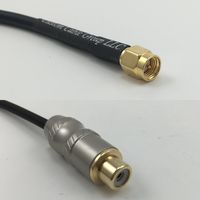 6 inch RGU178 SMA MALE to RCA FEMALE Pigtail Jumper RF coaxial cable 50ohm High Quality Quick USA Shipping