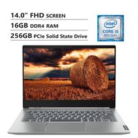 Lenovo ThinkBook 14S 14" FHD Screen Laptop, Intel Core i5-8265U Up to 3.9GHz, AMD Radeon 540X, 16GB DDR4 RAM, 256GB PCIe SSD, Wireless-AC, HDMI, USB Type-C, Windows 10 Home, Gray
