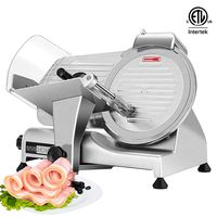VIVOHOME 110V 320W 10 Inch Heavy Duty Stainless Steel Electric Meat Slicer Machine for Home and Commercial Use ETL Listed