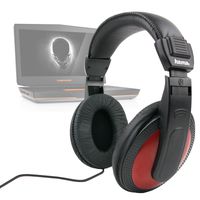 DURAGADGET Lightweight, Passive Noise Cancelling, Supreme Comfort, Stereo Over-Ear Headphones for Alienware 18 / Chillblast Defiant 15-Inch