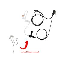 Maxtop ASK2425RT-H4 1-Wire Clear Coil Surveillance Kit Earphone for Hytera HYT with Extra Replacement Coil