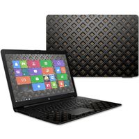 MightySkins Skin Compatible With HP 17t Laptop 17.3" (2017) - Black Wall | Protective, Durable, and Unique Vinyl Decal wrap cover | Easy To Apply, Remove, and Change Styles | Made in the USA