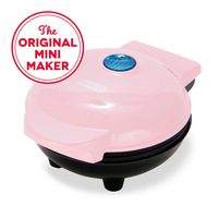 Dash DMG001PK Mini Maker Portable Grill Machine + Panini Press for Gourmet Burgers, Sandwiches, Chicken + Other On the Go Breakfast, Lunch, or Snacks with Recipe Guide - Pink