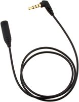 Smartphone Headphone Extension Cord 0.5m Black At345is/0.5 Bk
