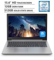 2019 Newest Lenovo Ideapad 330 15.6" HD LED-Backlit Touchscreen Laptop, Intel Core i7-8550U Processor up to 4GHz, 12GB RAM, 512GB Solid State Drive, HDMI, Wireless-AC, Bluetooth 4.1, Windows 10, Grey