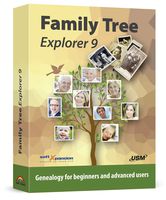 Family Tree Explorer 9 Genealogy Pedigree Software for Windows 10, 8.1, 7