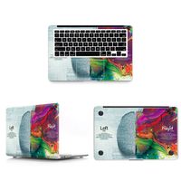 HRH 3 in 1 Left and Right Brain Full Body Cover Vinyl Decal Laptop Stickers Palmrest PalmGuard for MacBook New Pro 15" Retina Display with Touch Bar A1707 (2016 Version)