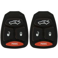 Discount Keyless Replacement Trunk Button Pad Compatible with KOBDT04A (2 Pack)