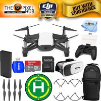 DJI Tello Quadcopter Drone with HD camera and VR - by Ryze Tech and Intel Processor (1 Battery (Total) Bundle, With Remote)
