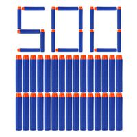 Wolftop 500 Pcs Refill Bullet Darts for Nerf N-Strike Elite Series Blasters Kid Toy Gun