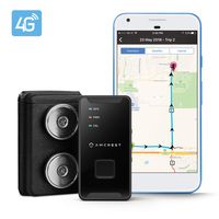 Amcrest 4G LTE GPS Tracker for Vehicles with Magnetic Case, Portable Mini Hidden Real-Time GPS Tracking Device for Cars, Kids, Persons, Assets w/Geo-Fencing, Text/Email/Push Alerts, 14 Day Battery