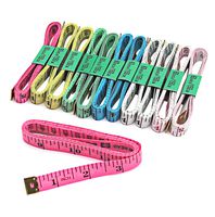 Blisstime Tailor Sewing Flexible Ruler Tape Measure 60"150cm 6 Colors Pack of 12 (12PCS, Mix)