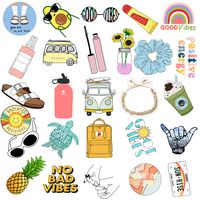VSCO Stickers for Hydro Flask, Girls Stuff Cute Waterproof Trendy Stickers for Teens for Waterbottle,Laptop,Phone,Travel Extra Durable 100% Vinyl(35 Pack)