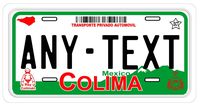 Colima Mexico Placas License Plate