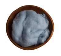 Newborn Fluff, Merino Wool Batting, Cloud, Basket Stuffer, Newborn Photo Prop (3.5 Ounce, Dream Blue)