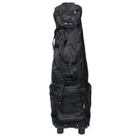 MTHERMAN Golf Travel Bag Black - Unique Folding Design - Tough 1680D Polyester with Waterproof PVC Coating - Practical & Lightweight - 54" x 15" x 11"
