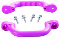 CREATIVE CEDAR DESIGNS Playset Safety Handles (One Pair)- Pink, One Size