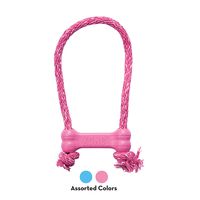 Kong Puppy Goodie Bone Treat Toy with Rope (X-Small)