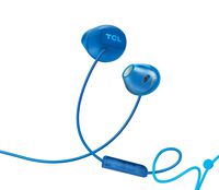 TCL Socl200 in-Ear Earbuds Wired Headphones with 12.2mm Speaker Drivers for Rich Bass and Clear Sound, Built-in Mic - Ocean Blue