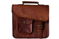 Urban Dezire Men's Genuine Leather Small Briefcase Messenger Satchel Ipad Tab Tablet Bag 11 compatible with Apple product