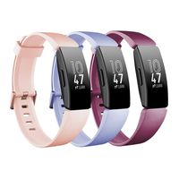 Molitececool Soft TPU Wristband Compatible for Fitbit Inspire HR/Fitbit Inspire Bands Adjustable Strap Replacements Accessory for Fitbit Inspire HR Small Large Size for Men Women