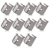 Compatible for Brother M-K231 MK231 M231 M Label Tape Black on White 12mm (1/2") X 8m (26.2ft) for Brother P-Touch PT-M95 PT-65 PT-55 PT-70 PT-70BM PT-70SR PT-80 PT-85 PT-90 PT-100 Label Maker, 10Pack