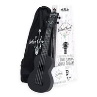 Official Kala Learn To Play Color Chord Ukulele Starter Kit for Beginners - includes a Color Chord Soprano Ukulele, logo tote bag, online lessons, tuner app, and booklet (KALA-LTP-SCC)