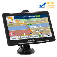 GPS Navigation for Car, Aonerex 7 inch 8GB&256MB GPS Navigation System,Spoken Turn- to-Turn Traffic Alert Vehicle Car GPS Navigator,Lifetime Free Map Updates