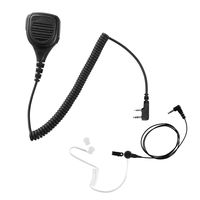 Maxtop APM250ARP25-K2C Heavy Duty Shoulder Speaker Microphone for Puxing with Listen Only Earpiece