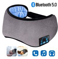 Sleep Headphones, Upgraded Sleep Eye Mask Bluetooth 5.0, Wireless Sleep Headphones, Designed with Ultra Thin Speakers & MIC, Super Soft, Washable, Hands-Free Calling, Travel Helper, Idea