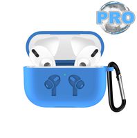 UPOLS Compatible with AirPods Pro Case, Protective Cover with Keychain, Bounce Carrying Case Compatible with Apple AirPods Pro Charging Case [2019 Release] Soft Slim Silicone Case Skin (Sky Blue)