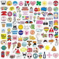 Water Bottle Stickers, 100pcs Trendy Cute Girl Laptop Travel Case Computer Wall Skateboard Motorcycle Phone Bicycle Luggage Guitar Bike Stickers Decal