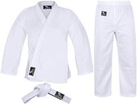 Hawk Sports Karate Uniform for Kids & Adults Lightweight Student Karate Gi Martial Arts Uniform Free Belt (White, 5 (5'9'' / 170lbs))