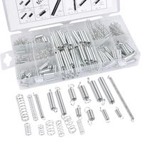 QLOUNI Spring Assortment Set, 200 Pieces Zinc Plated Compression and Extension Springs for Shops and Home Repairs