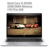2019 HP Elitebook 840 G5 14" IPS Full HD FHD (1920x1080) Business Laptop (Intel Quad-Core i5-8250U, 32GB DDR4 RAM, 1TB PCIe NVMe M.2 SSD) Backlit, Type-C Thunderbolt, B&O Audio, HDMI, Windows 10 Pro