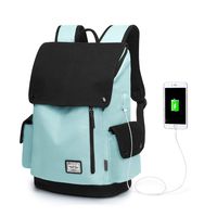 WindTook Laptop Backpack for Women and Men Travel Computer Bag School College Daypack with USB Charging Port Suits 15 Inch Notebook Canvas-Sky Blue