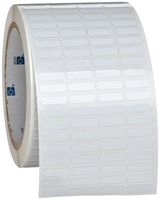 Brady THT-14-457-10 0.65" Width x 0.2" Height, B-457 High Temperature Polyimide, Gloss Finish White Thermal Transfer Printable Label (10000 per Roll)